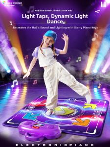 HUANGEN | Music Dancing Mat Educational Toy for Girls 3 to 6 Years