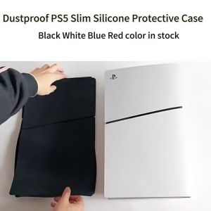 Dustproof Silicone Protective Case Cover for PS5 Slim Disc Edition and PS5 Slim Digital Edition
