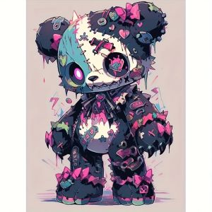 The Raggedy Bear 5D Diamond Mosaic Full Round/Square DIY Diamond Painting Complete Kit Home Decoration Frameless