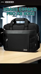 Cặp Doanh Nhân Cao Cấp Xbags Expand Pro XB4002 Màu Đen Chống Nước Chống Sốc Trang Bị Khóa Nới Rộng Thông Minh Đựng Laptop 17 Inch Sang Trọng Đẳng Cấp!