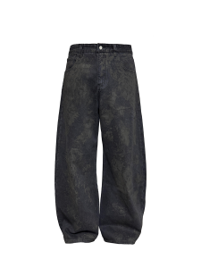 JCAESAR STUDIO | Vintage Washed Black Mud Dyed Jeans 12OZ