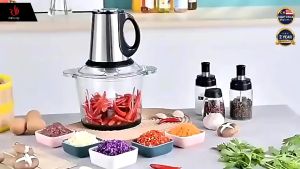 Meat Grinder Stainless Steel Blender Electric Food Chopper Multifuction Food Processor Blender Pengisar Daging 绞肉机 YY51