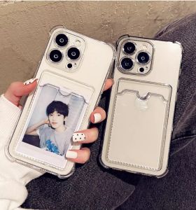 Casing For  infinix Smart 9 Smart10 Hot60 Pro 60i 50i Infinix Smart 8 7 Hot 40Pro 40i 30i 30 Pro Note 40 30 Pro Tecno Spark Go 2025 2024 2023 Spark 30C 20 20c Transparent Card Slot Holder Wallet Case Airbag case Soft Silicone Shockproof Protective Cover