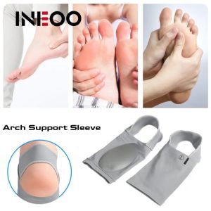INEOO 1 Pair Arch Support Insole Sleeve Brace Flat Foot Orthotic Plantar Fasciitis Cushion Heel Foot Sock Arch Socks Feet Pain