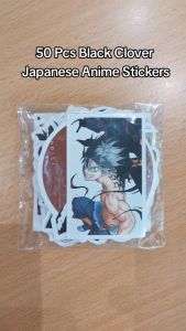 50pcs BLACK CLOVER Japanese Anime vinyl decal graffiti stickers laptop waterproof no repeat stickers