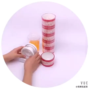 Takeaway Sealing Stickers Transparent - Leak Proof Easy Tear Index Stickers for Drink Cups Coffee Milk Tea