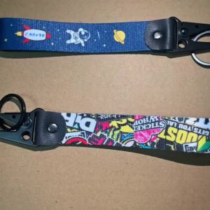 Car Graffiti Keyring Nylon Keychain Auto Key Tags Steel Spring Clip Lanyard Keychain Holder Car Motorcycle Accessories