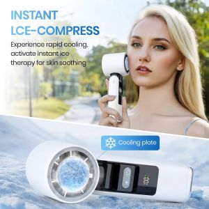 Portable Fan Mini Fan Rechargeable Powered Mini Turbo Fan Rechargeable Battery Power Display Portable Mini Fan With Lower Temperature Mode