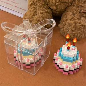 Mainan Blok Balok Susun Mini Cake / Nano Block Cake Gift Box / Kue Ulang Tahun Building Bricks Hadiah Ulang Tahun