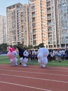 Inflatable Cartoon Doll Costume Cosplay Outfit Strawberry Bear Plushie Suit Yummy Doggie Cartoon Character Dress up Clothes