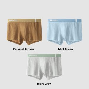 MiiOW | Mens Cotton Underwear Boxer Shorts Breathable Comfortable Pure Cotton 80-Thread Xinjiang Cotton Soft Spring 2025 Style