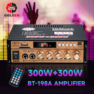 600W Power Amplifier Wireless Karaoke Fleco Bt-198a/199a Amplifier Audio Stereo 2 Channel Bluetooth Amp Fm Usb Sd / Amplifier Bluetooth / Amplifier Karaoke Wireless / Amplifier Fleco Super Bass / Amplifier Mobil