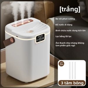 Máy Tạo Độ Ẩm Cỡ Lớn TINSOL 2L Với Ba Vòi Phun Đèn Ngủ Và Cổng Type-C Máy Lọc Không Khí Phun Sương Cho Phòng Ngủ Phòng Khách Sử Dụng Nguồn USB