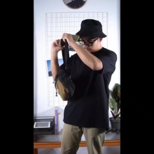 SIGMA BLACK GREEN |ManNeedMe X URBAN| Tas Selempang Pria Wanita Sling Bag Bahu