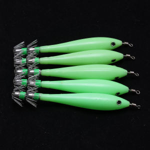Glow-in-Dark Squid Jig Hook with Sharp Stainless-Steel Umbrella Hook for Night Saltwater Baiting Octopus And Cuttlefish