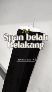 Desulthan Store | Rok Span Belah Belakang Formal Wanita Bahan Gabardine Adem Ukuran Standard & Jumbo