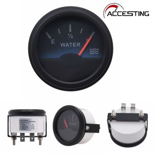 New 52mm 0-190 ohm Universal Water Level Gauge E-1/2-F Waterproof Tank Level Indicator Gauge For Boat Car Truck RV Camper