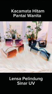 Kacamata Hitam Pantai Bingkai Persegi untuk Wanita PL- MX002