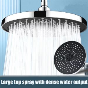 25cm Top Spray Large Water Volume Booster Shower Head Pressurized Single Head Home Bathroom Shower Head