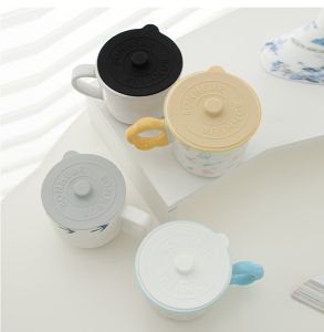 【On Sale】ฝาครอบแก้วเครื่องดื่มฝาปิดซิลิโคนฝาปิดกันฝุ่นแก้วกาแฟสากลใหม่