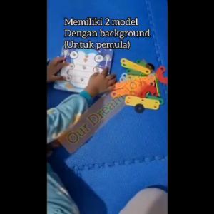 Mainan Edukasi Kognisi: Montessori Nail Board Puzzle