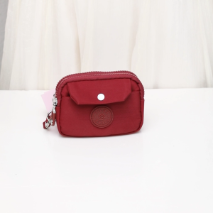 GROSIRAN OMYGOOSE Pioma Button Dompet Kartu Uang Koin Wanita 2 Resleting Nylon