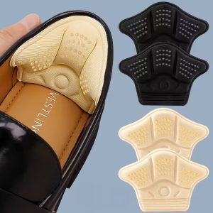 Self-Adhesive Cushioned Shoe Insoles: Thick Arch & Heel Support for Wide Feet High Heels & Flat Feet. Non-Slip & Glue-Free