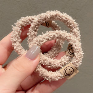 INS Labeling Basic Style Base Plush Hair Ring