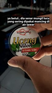 (EXTRA BONUS) Senar Pancing UCENG Relix Nusantara Nylon 100 Meter Super Lembut Cocok Untuk Micro Fishing