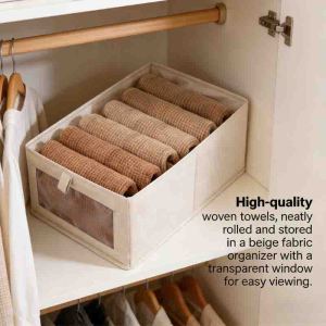 Portable Bedroom Wardrobe Organization Home for Pants Storage Box Clothes Organizers of Cabinets Drawers Fabric Foldable Boxes