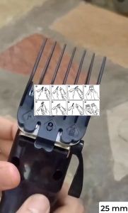 ฟันรองปัตตาเลี่ยน(สีดำ) ชุดฟันรอง10ชิ้น เบอร์ 0.5-8