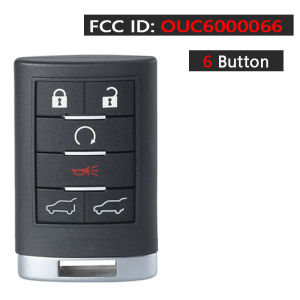 KEYECU FCC ID: OUC6000066 315MHz Keyless Smart Remote Car Key Fob for Cadillac CTS DTS STS SRX Escalade ESV EXT 2007-2014