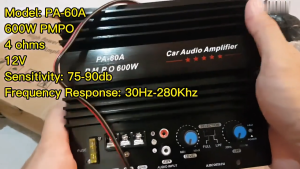 COD Ancomfu Mono Car Audio Ampli Amplifier Board Super Bass 12V Subwoofer Bass Module 600W PA-60A