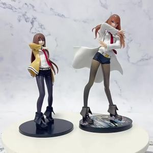 Bandai | 18CM Anime SteinsGate Makise Kurisu Dream Tech Figure dress up Ver Standing model toy doll Aciton Figure PVC