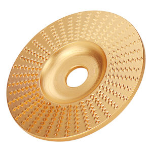 Si Fang | SI FANG Golden Wood Carving Disc Set For 4" Angle Grinder Wood Shaping Wheel Grinding Shaping Disc For Wood Cutting