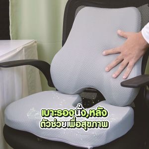Deli เบาะรองหลัง เบาะรองนั่ง เพื่อสุขภาพ รองรับสรีระได้ดี ทรงสูง นั่งสบาย ลดอาการปวดเมื่อย ป้องกันออฟฟิศซินโดรม Cushion