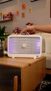 Xiaomi Mijia Qualitell K5 Lite Bug Zapper Indoor 4000V Fly Zapper Dusk to Dawn with LED UV Light Rechargeable Mosquito Killer Lamp with Bait Long Lasting Protection for for Camping Patio Home Office Garden Store Indoor Outdoor Electric Mosquito Killer VMI