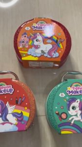 Mainan Kosmetik Anak Perempuan Tidak Beracun Kotak Makeup Lipstik Perona Mata Hadiah Ulang Tahun