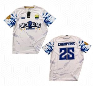 KAOS BOLA PERSIB | JERSEY PERSIB BACK TO BACK CHAMPION FREE PENAMBAHAN NAMA
