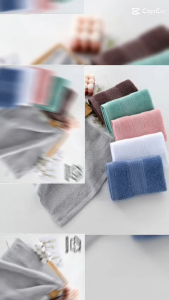 Socone series face towel 100% long-staple cotton soft and absorbent suitable for adults and babies size 35cm x 35cm only 1 available