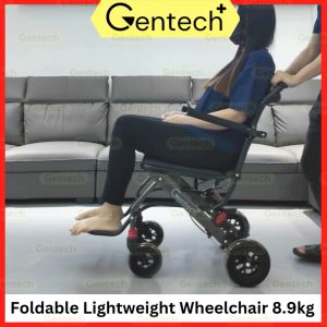 KALIBU Foldable 8 INCH Wheelchair Waterproof Cushion Seat Kerusi Roda Ringan Wide Area for Travel Elderly Disable Wheel chair Wheels Chair Buffalo Wheelchair - Lazada