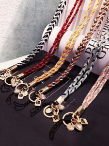 Universal Phone Lanyard Neck Lanyard with Fashion Small Pendant Detachable Mobile Phone Security Tether Key Chain Work Card Rope