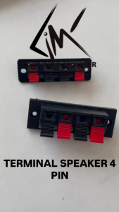 5 BUAH TERMINAL SPEAKER 4 PIN BESAR ATAU KECIL KONEKTOR TERMINAL JEPIT AUDIO SPEAKER 4 PIN BESAR DAN KECIL