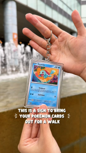 TCG Acrylic Keychain Pokemon/One Piece (Fits up to 2 TCG cards)