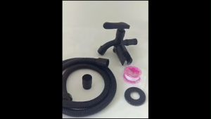 BLACK-222567SS Stainless Steel 304 Two Way Tap with Nozzle Bathroom Toilet Faucet Black Oxide Coated Tap Set with Bidet