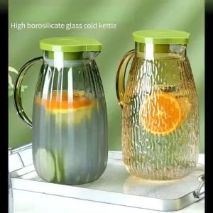 Glass Cold Water Kettle Cold Water Kettle Household High Temperature Resistant Water Bottle Cold Water Cup Large Capacity Cold White Tea Pot