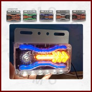 24V Lampu LED Bak Samping Running Model Busur Panah - Universal untuk Truk Fuso Tronton dan Bus