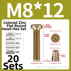 POWER&STRONG | Hex Flat Head Woodworking Fixing Screws