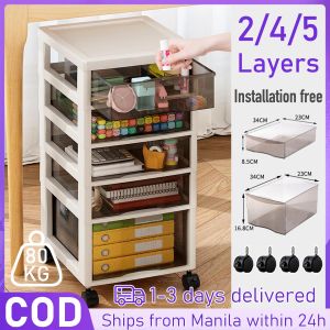 Drawer Storage Organize Rack with Wheel Under Desk Drawer Organize Cabinet Documents Tray Drawer File Bond Paper Organizer Storage For Office Under Desk Trolley Storage Drawer with wheel