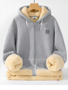 Warrior | Áo Khoác Hoodie Lót Bông Rộng Rãi